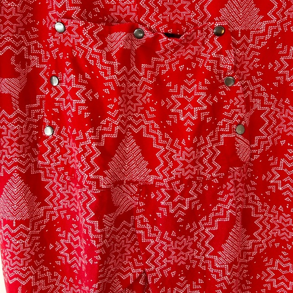 Hearth & Hand with Magnolia Christmas Winter Women's Onesie with Butt Flap - Picture 3 of 7